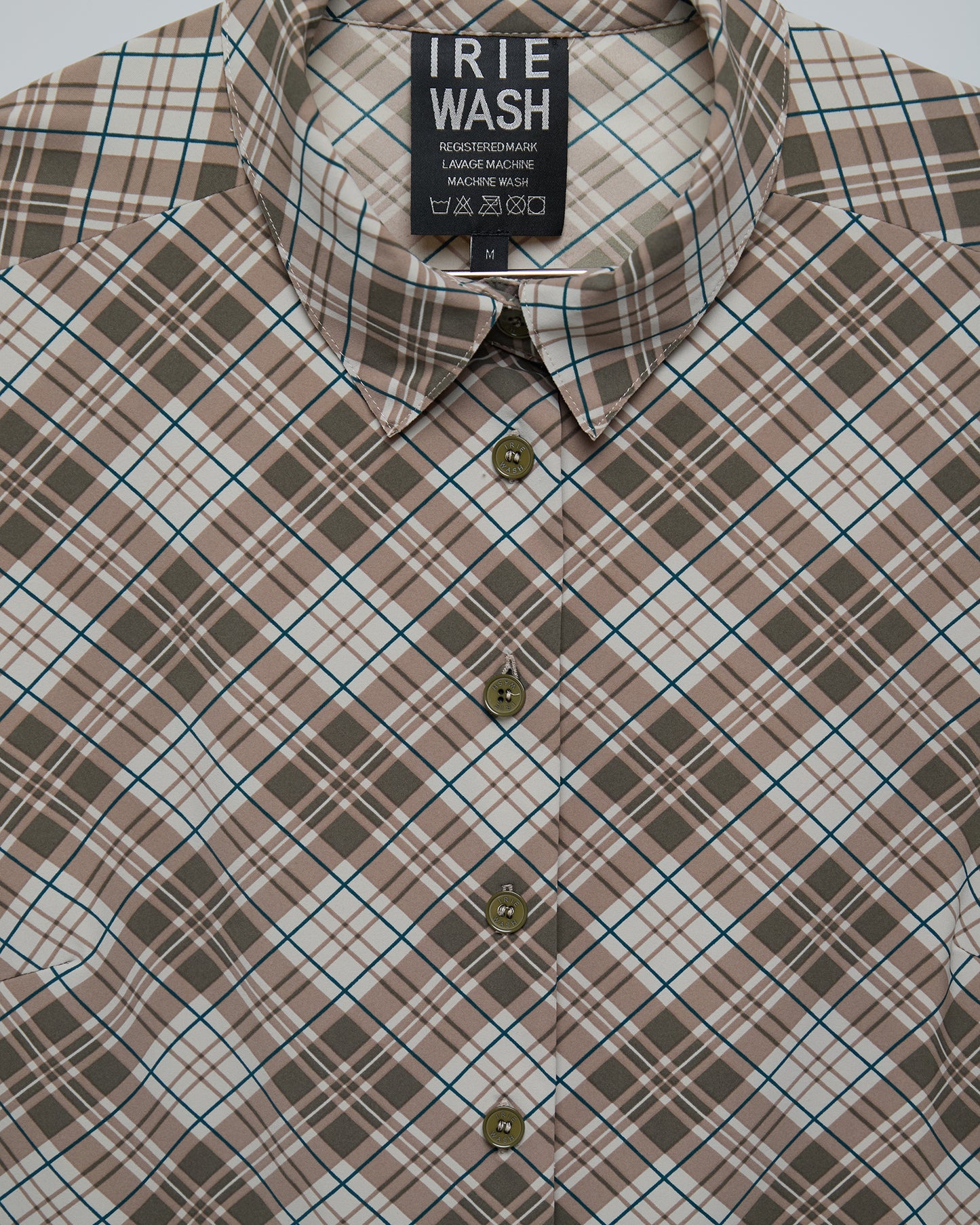 CHECKED SHIRT SOFT BROWNS