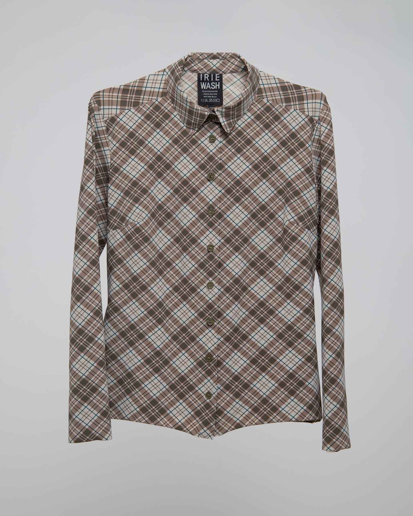 CHECKED SHIRT SOFT BROWNS