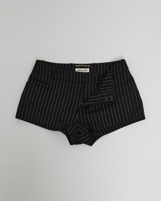 SAINT LAURENT MINI PINESTRIPES SHORTS