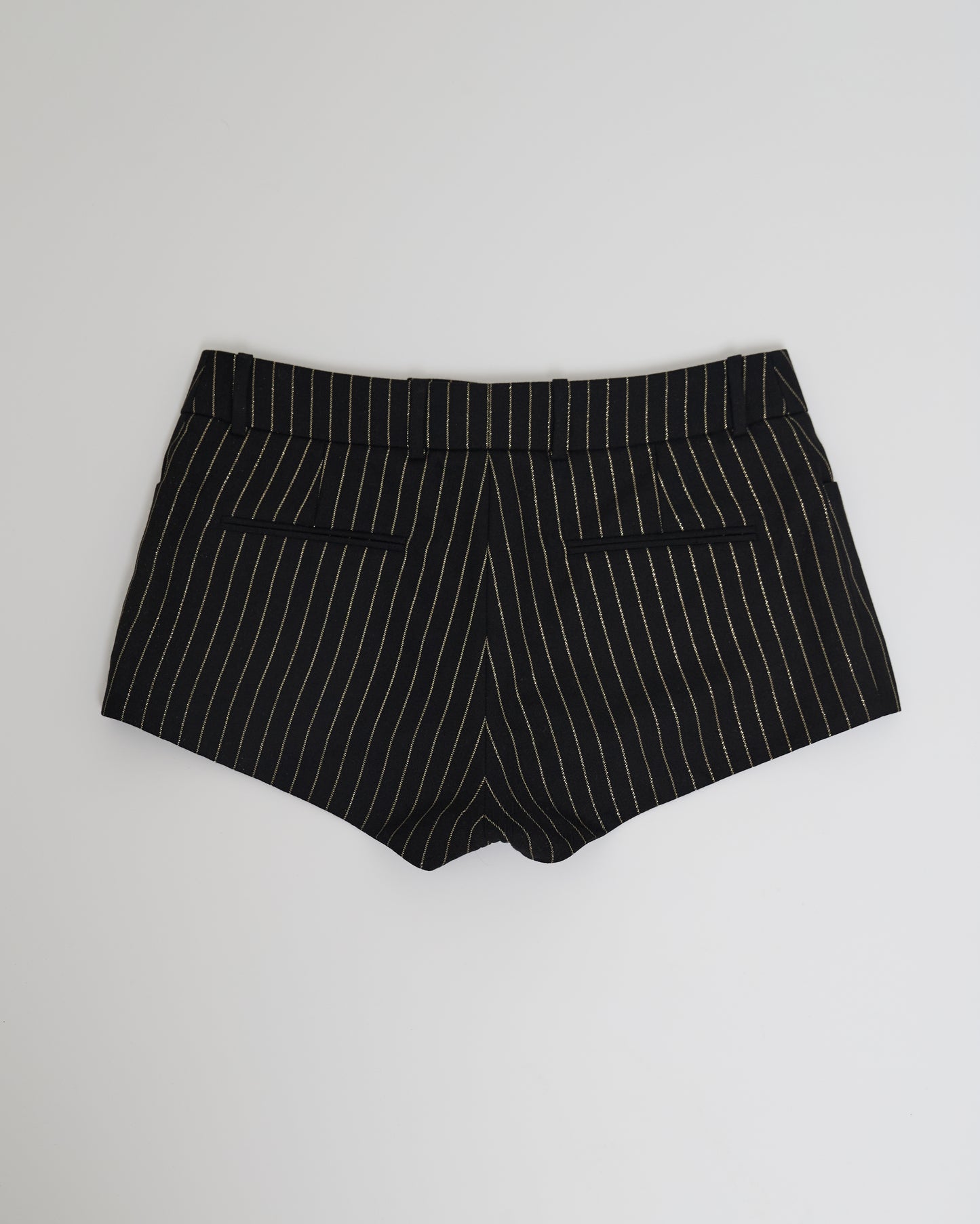 SAINT LAURENT MINI PINESTRIPES SHORTS