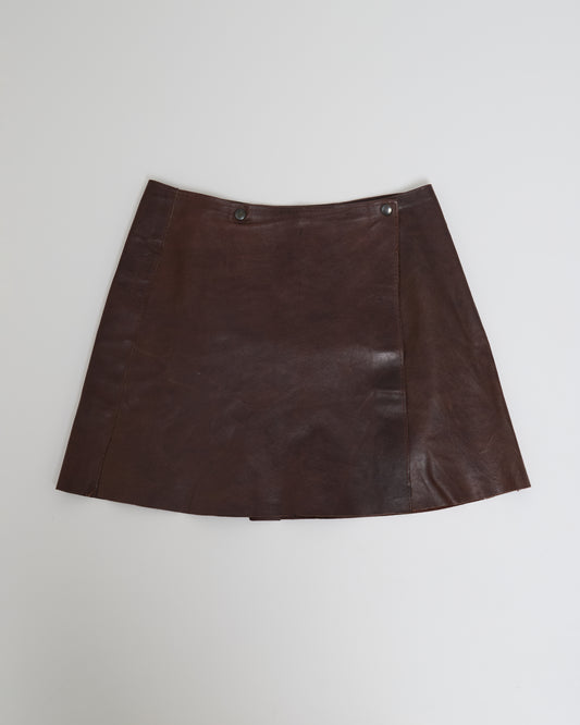 HANDMADE MINI LEATHER SKIRT