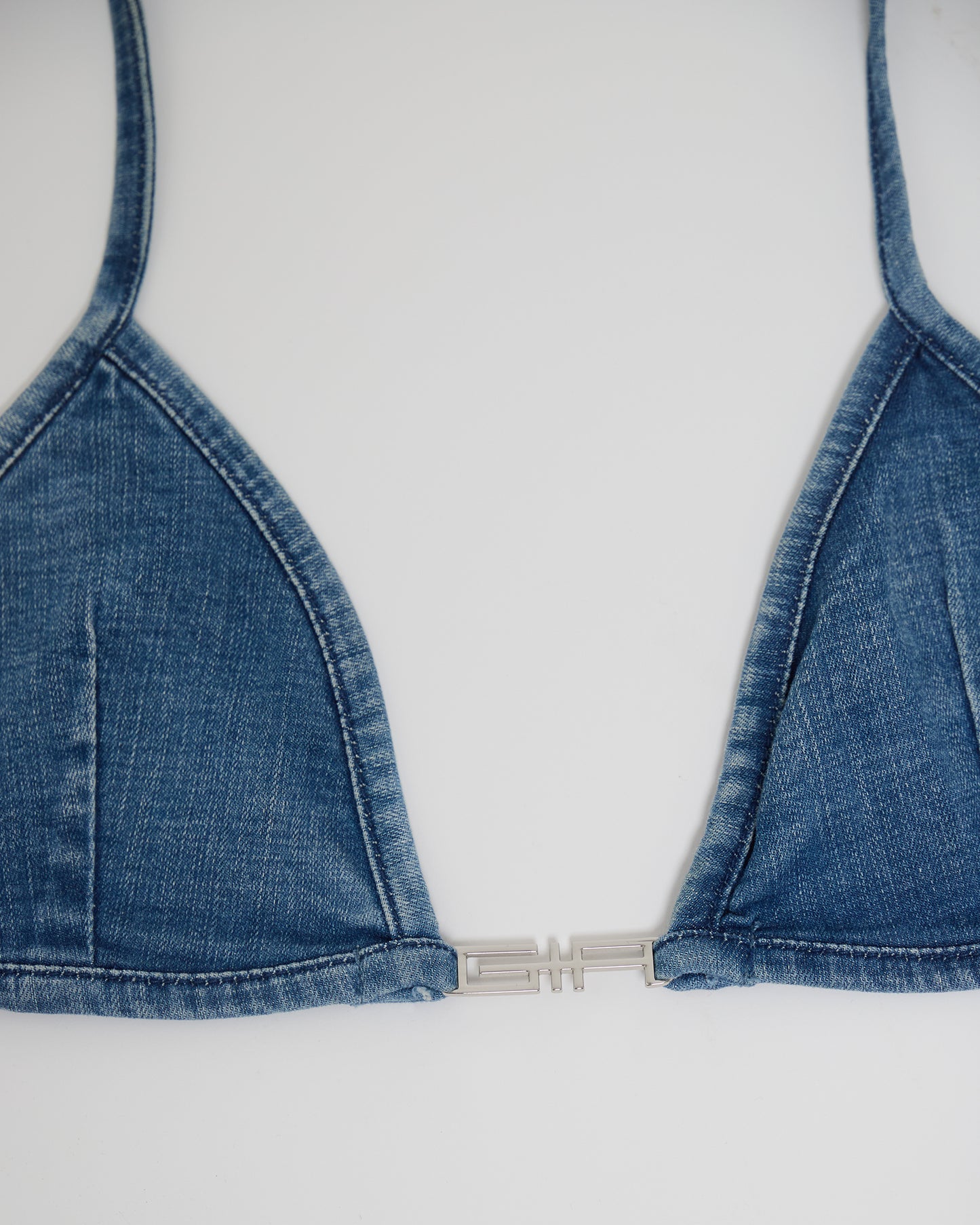 I AM GIA DENIM BIKINI TOP