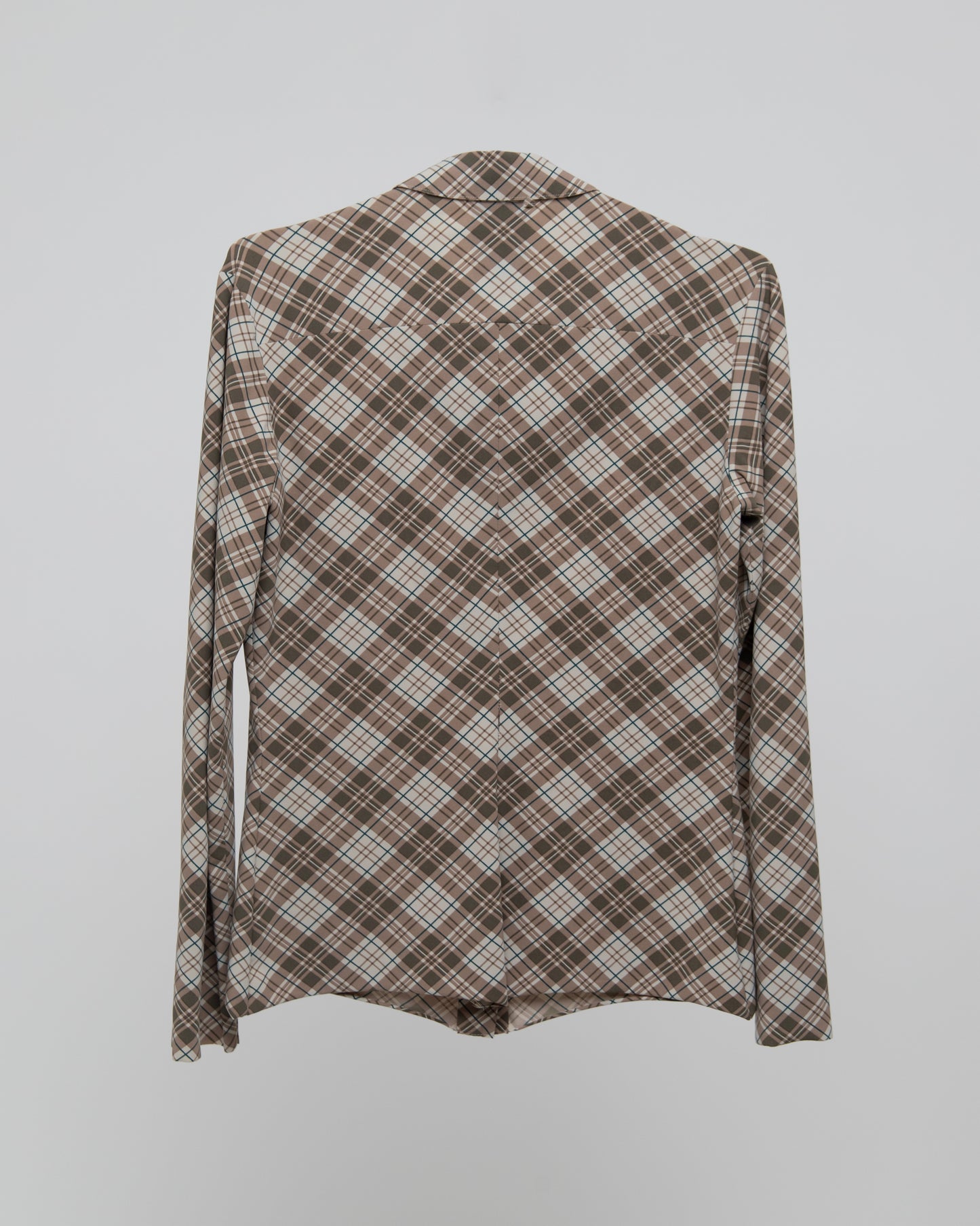 CHECKED SHIRT SOFT BROWNS